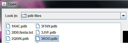 Open a PDB file